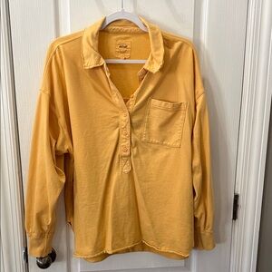 Aerie Yellow Knit Top